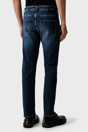 Boss Pamuklu Slim Fit Düz Paça Jeans Erkek KOT PANTOLON 50568807 417 LACİVERT