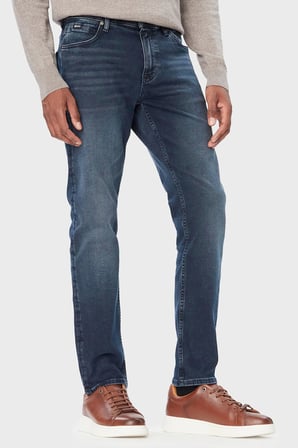 Boss Pamuklu Slim Fit Düz Paça Jeans Erkek KOT PANTOLON 50568841 411 LACİVERT