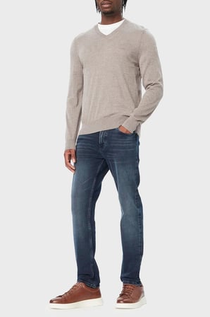 Boss Pamuklu Slim Fit Düz Paça Jeans Erkek KOT PANTOLON 50568841 411 LACİVERT