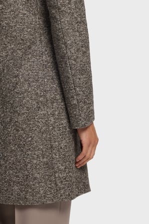 Boss Kırçıllı Slim Fit Kruvaze Yaka Düğmeli Kaban Erkek KABAN 50571846 209 KAHVE
