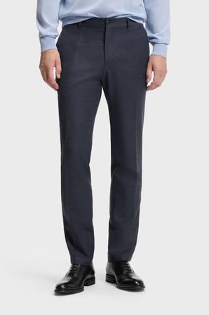 Boss Yünlü Slim Fit Düz Paça Pantolon Erkek PANTOLON 50572008 405 LACİVERT