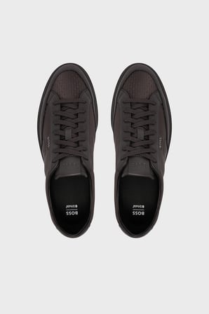 Boss %100 Hakiki Deri Sneaker Ayakkabı Erkek AYAKKABI 50573558 209 KAHVE