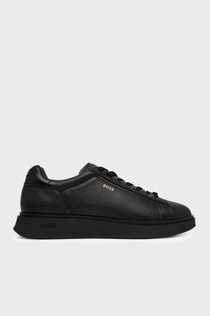 Boss %100 Hakiki Deri Sneaker Ayakkabı Erkek AYAKKABI 50573560 005 SİYAH