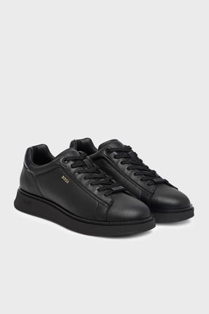 Boss %100 Hakiki Deri Sneaker Ayakkabı Erkek AYAKKABI 50573560 005 SİYAH
