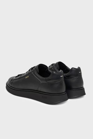 Boss %100 Hakiki Deri Sneaker Ayakkabı Erkek AYAKKABI 50573560 005 SİYAH