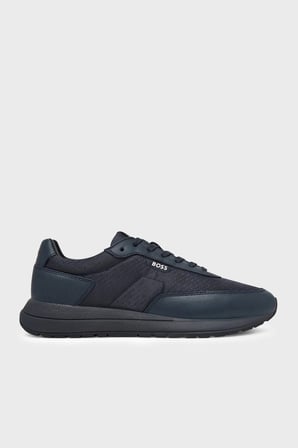 Boss %100 Hakiki Deri Sneaker Ayakkabı Erkek AYAKKABI 50573572 405 LACİVERT