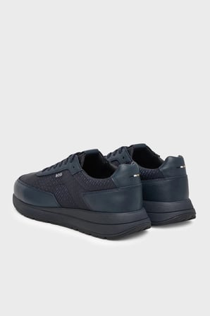 Boss %100 Hakiki Deri Sneaker Ayakkabı Erkek AYAKKABI 50573572 405 LACİVERT