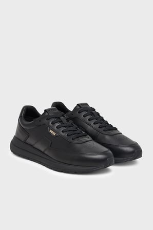 Boss %100 Hakiki Deri Sneaker Ayakkabı Erkek AYAKKABI 50573581 005 SİYAH