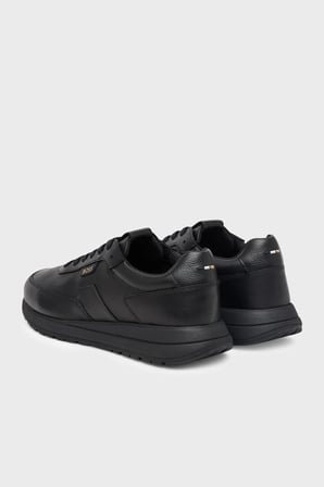Boss %100 Hakiki Deri Sneaker Ayakkabı Erkek AYAKKABI 50573581 005 SİYAH