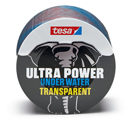 tesa Ultra Güçlü Su Altı Onarım Bandı, 1.50 m x 50 mm, şeffaf