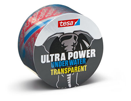 tesa Ultra Güçlü Su Altı Onarım Bandı, 1.50 m x 50 mm, şeffaf
