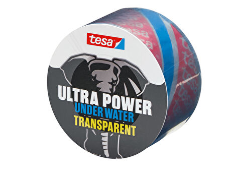 tesa Ultra Güçlü Su Altı Onarım Bandı, 1.50 m x 50 mm, şeffaf