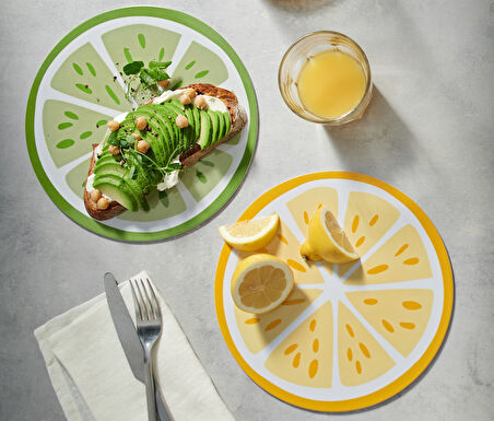 Kahvaltılık tahtalar, limon, 2'li set