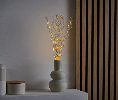 LED Işıklı Dal, Altın