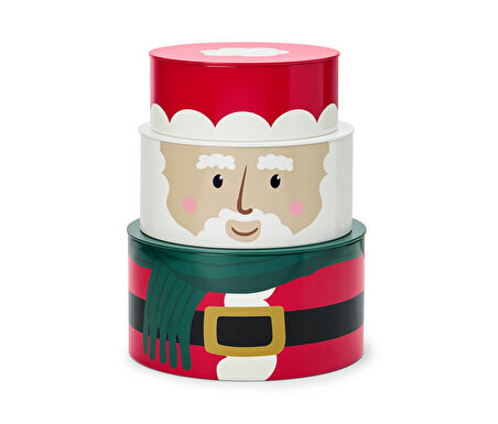 Kurabiye Kutusu, Desenli, 3 Adet