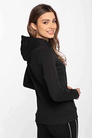 Puma Ess Logo Hoodie Tr (s) Kadın Sweatshirt 586791 01 Black