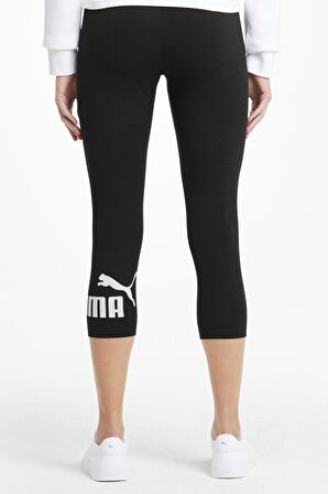 ESS 3/4 Logo Leggings Siyah Kadın Tayt