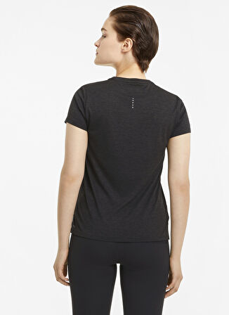 Puma O Yaka Siyah Kadın T-Shirt 52018201 RUN FAVORITE HEATHER TEE