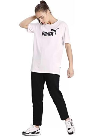 Puma ESS Logo Boyfriend Tee Puma White Kadın T-Shirt