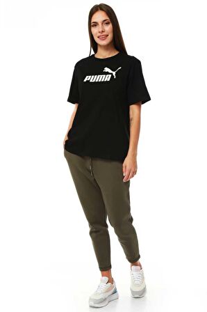 Puma ESS Logo Boyfriend Tee Puma Black Kadın T-Shirt