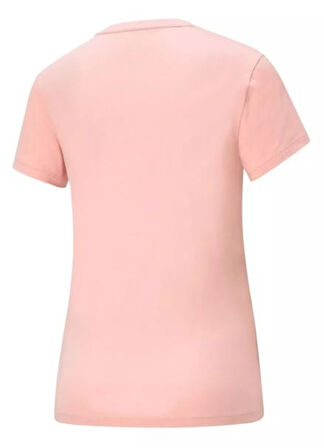 Puma Ess Logo Tee Kadın Pembe Tişört - 586774 80