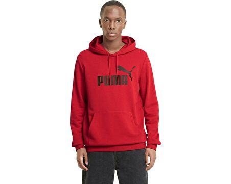 Puma Ess Big Logo Hoodie Tr Erkek Günlük Sweatshirts 58668811 Kırmızı