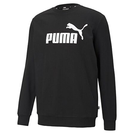 Puma Ess Big Logo Crew Tr Erkek Siyah Sweatshirt -