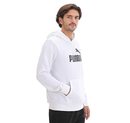 Puma Ess Big Logo Hoodie Tr Erkek Beyaz Sweatshirt