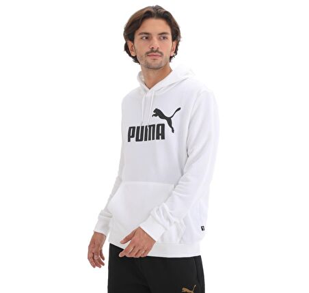 Puma Ess Big Logo Hoodie Tr Erkek Beyaz Sweatshirt