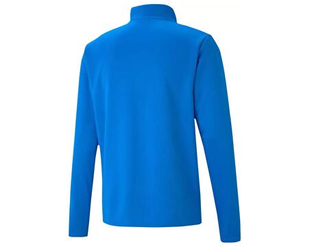 Puma Teamrise 1/4 Zip Top Erkek Futbol Antrenman Uzun Kollu Tişört 65739402 Mavi