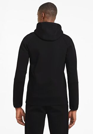 Puma EVOSTRIPE Core FZ Hoodie SİYAH Erkek Eşofman Üstü