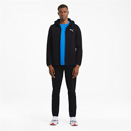 Puma Evostripe Core FZ Siyah Erkek Kapüşonlu Sweatshirt Hırka - 585812 01