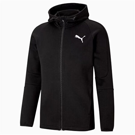 Puma Evostripe Core FZ Siyah Erkek Kapüşonlu Sweatshirt Hırka - 585812 01