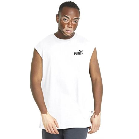 Puma Essential Erkek Beyaz Günlük Stil T-Shirt 58673802