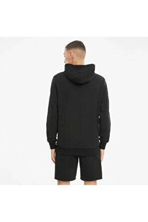 Classics Logo Hoodie Erkek Siyah Günlük Stil Sweatshirt 53008401