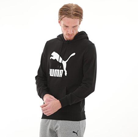 530084-01 Puma Classics Logo Hoodie Tr Erkek