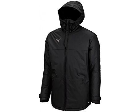 Puma Teamfinal Parka Jacket Erkek Futbol Antrenman Su Geçirmez Ceket 65649603 Siyah