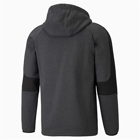 Puma EVOSTRIPE Core FZ Hoodie Gri Erkek Eşofman Üstü