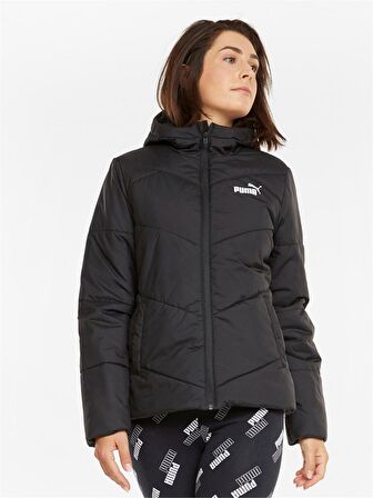 Puma Siyah Kadın Kapüşonlu   Mont 58764801 ESS Padded Jacket