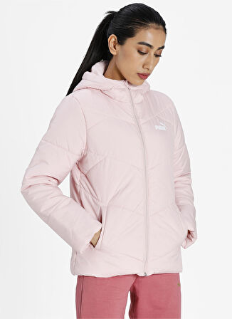 Puma Pembe Kadın Kapüşonlu   Mont 58764836 ESS Padded Jacket