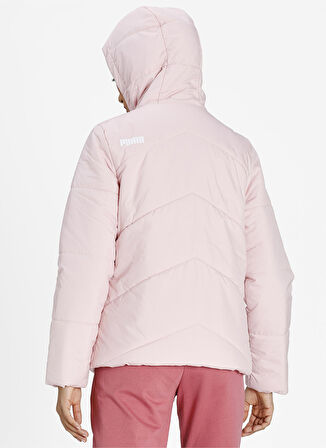 Puma Pembe Kadın Kapüşonlu   Mont 58764836 ESS Padded Jacket