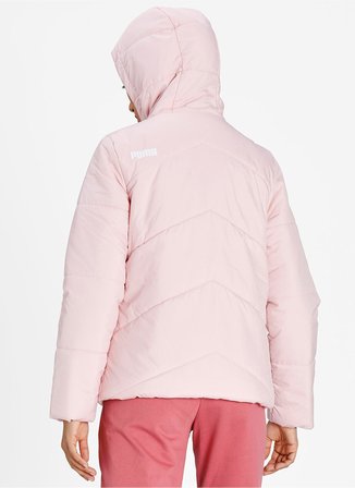 Puma Pembe Kadın Kapüşonlu   Mont 58764836 ESS Padded Jacket