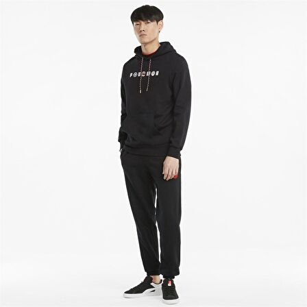 Puma As Graphic Hoodie Tr Erkek Siyah Sweatshirt -