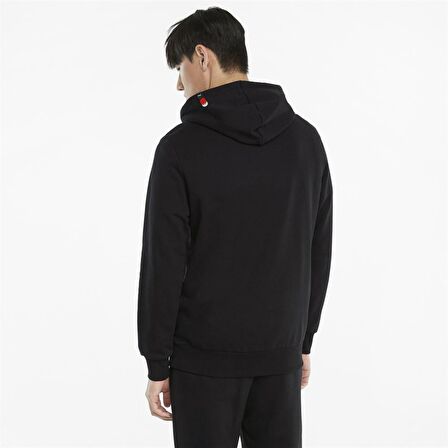 Puma As Graphic Hoodie Tr Erkek Siyah Sweatshirt -