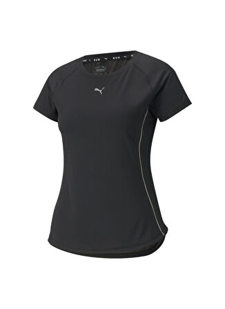 Puma Bisiklet Yaka Siyah Kadın T-Shirt 52082901 RUN COOLadapt SS TEE W