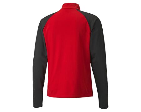 Puma Teamliga 1 4 Zip Top Erkek Futbol Antrenman Uzun Kollu Tişört 65723601 Kırmızı