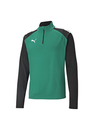 Puma Fermuarlı Yaka Yeşil Erkek Sweatshırt 65723605 teamLIGA 1/4 Zip Top