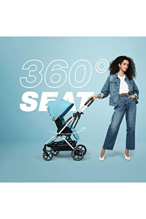 Eezy S Twist 2 Kabin Boy 360 Derece Dönen Bebek Arabası ( Fog Grey )