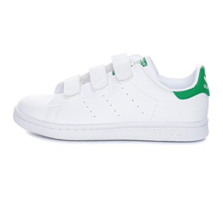 adidas Beyaz - Yeşil Erkek Çocuk Yürüyüş Ayakkabısı FX7534 STAN SMITH CF C