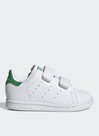 adidas Beyaz - Yeşil Bebek Yürüyüş Ayakkabısı FX7532 STAN SMITH